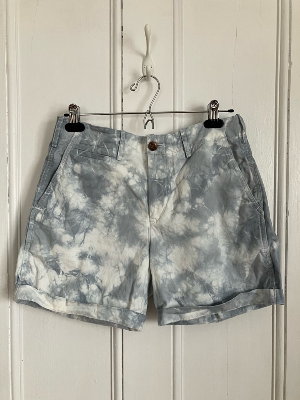 4 Blue Tie Dye Shorts